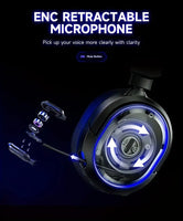 Wireless RGB Gaming Headset Surround